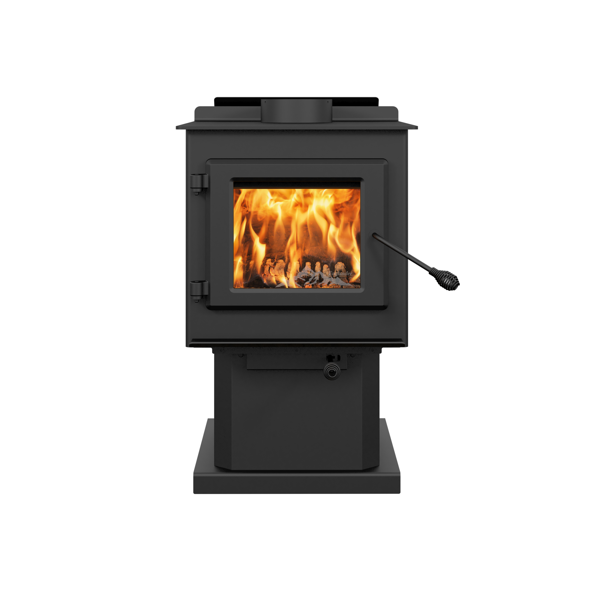 Englander Blue Ridge 100 Wood Stove, Heat Output 45000 Btu/hour, Heating Capability 1200 ft², Model# ESW0001